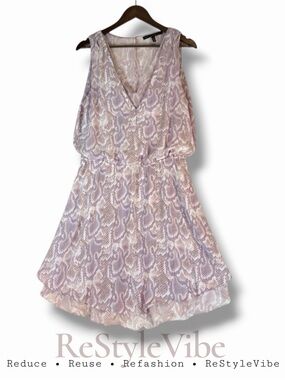 WHITE HOUSE BLACK MARKET Women’s Size 14 Dress Knee Length Snakeskin Pattern